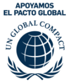 Apoyamos los principios del Pacto Global de las Naciones Unidas aplicados en cuatro áreas: Derechos Humanos, Medio Ambiente, Estándares Laborales y Anticorrupción.